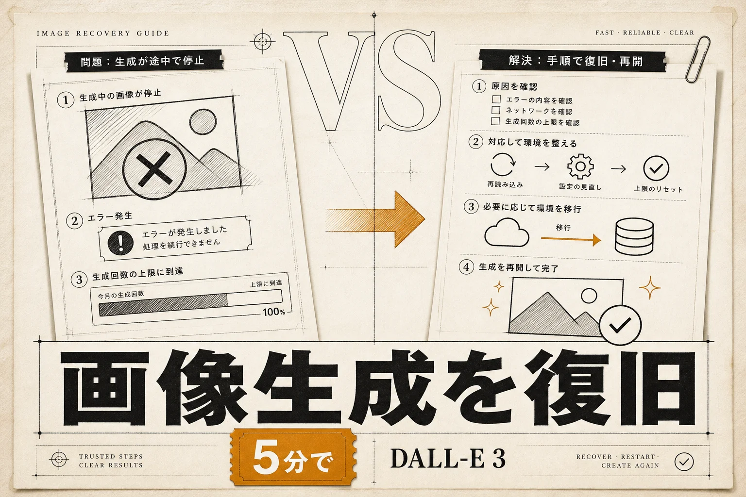 DALL-E 3が動かない原因と対処法チェックリスト (2026年版)