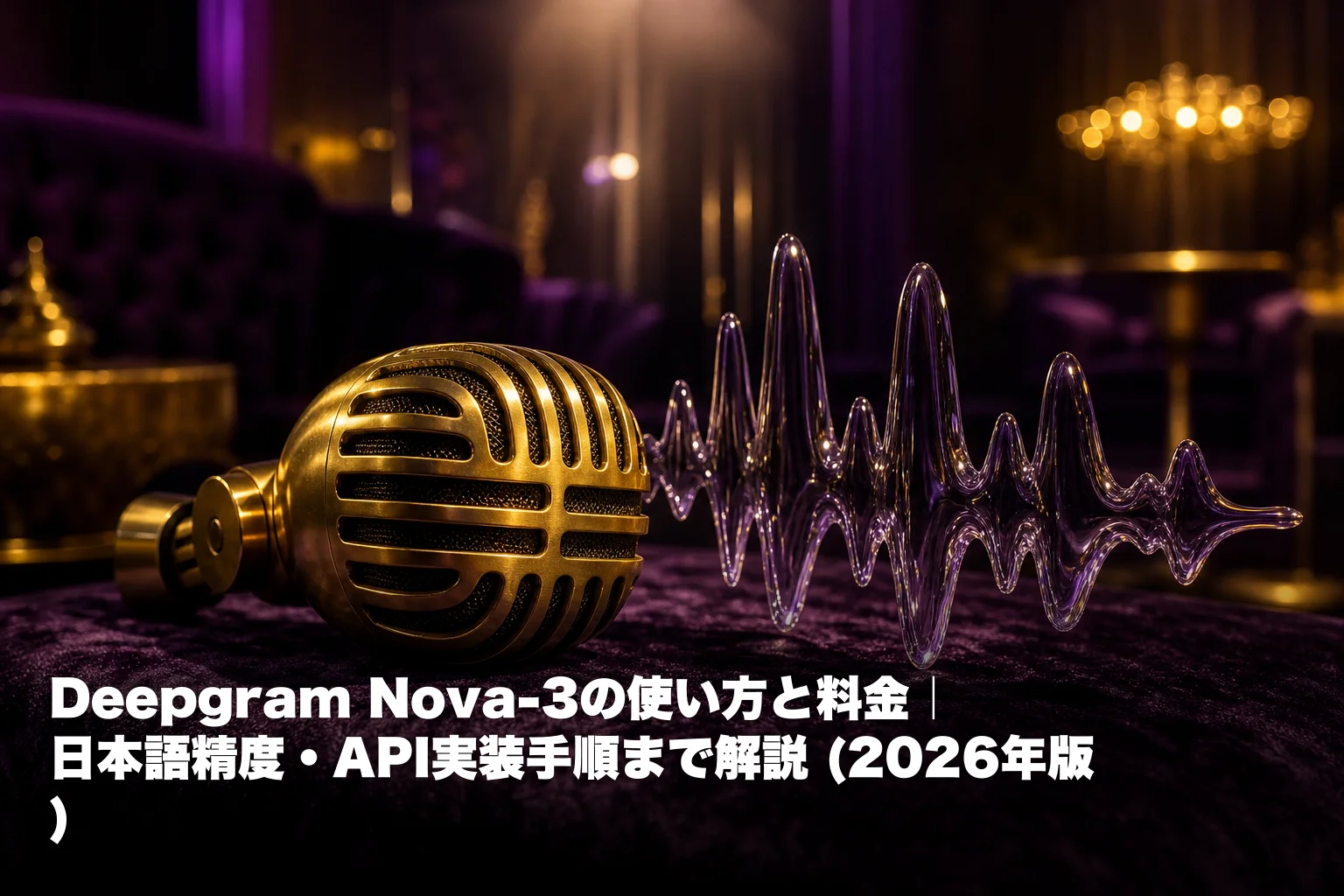 Deepgram Nova-3の使い方と料金｜日本語精度・API実装手順まで解説 (2026年版)