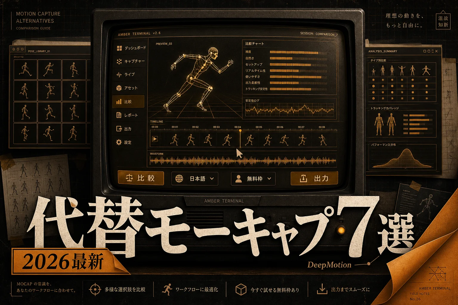 DeepMotionの代替7選を無料・日本語・OSSで比較（2026年版）