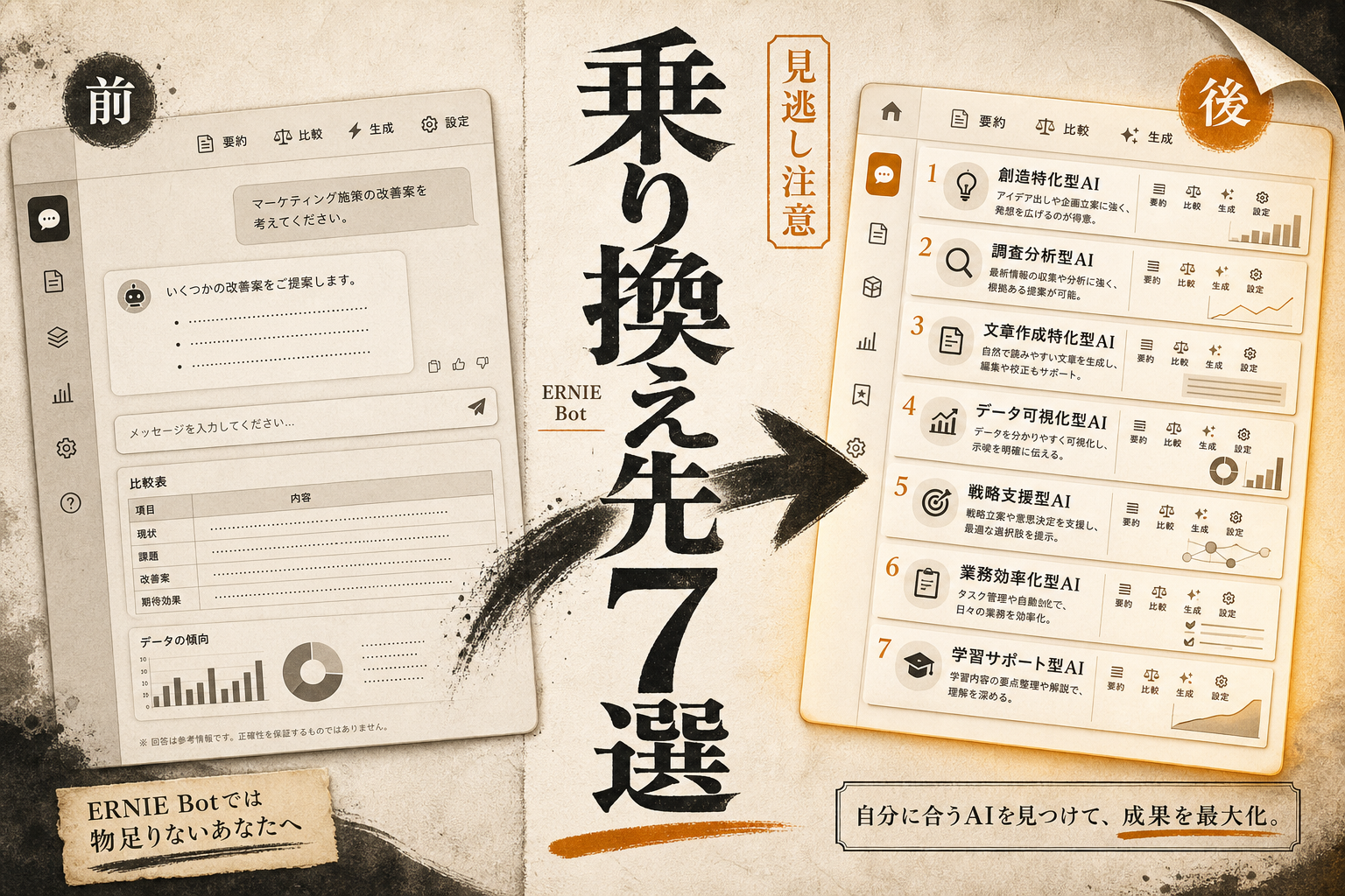 ERNIE Bot（文心一言）代替おすすめ7選｜無料・日本語・オープンソースで選ぶ