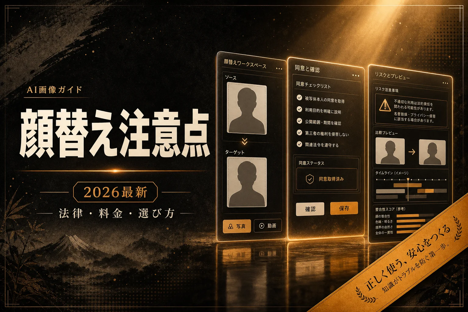 フェイススワップとは？無料アプリの選び方と料金・法律の注意点(2026年版)