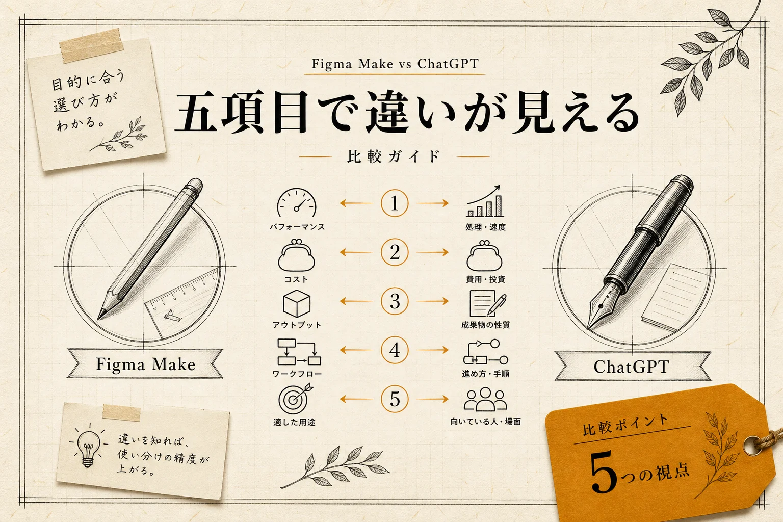 Figma Make ChatGPT 比較 性能とコスト差を5項目で検証 (2026年版)