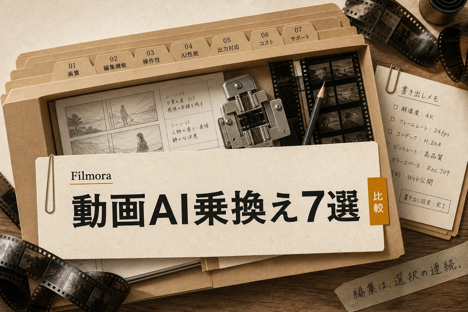 Filmora AI の代替7選 — 無料・日本語対応・オープンソースで選ぶ動画編集AI (2026年版)