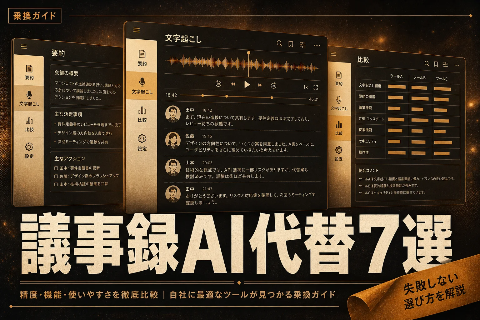 Fireflies.ai 代替ツール7選 日本語対応・無料枠・OSSで選ぶ (2026年版)