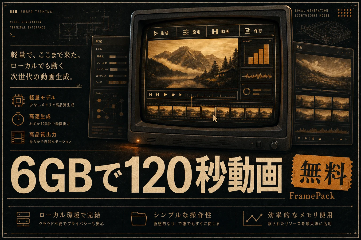 FramePackとは？6GB VRAMで120秒動画を作る無料AIの使い方 (2026年版)