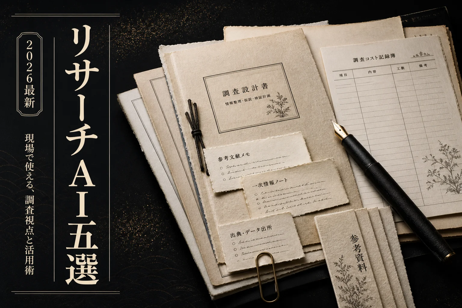フリーランス向けリサーチAIベスト5 — 月3,000円以下の選び方 (2026年版)