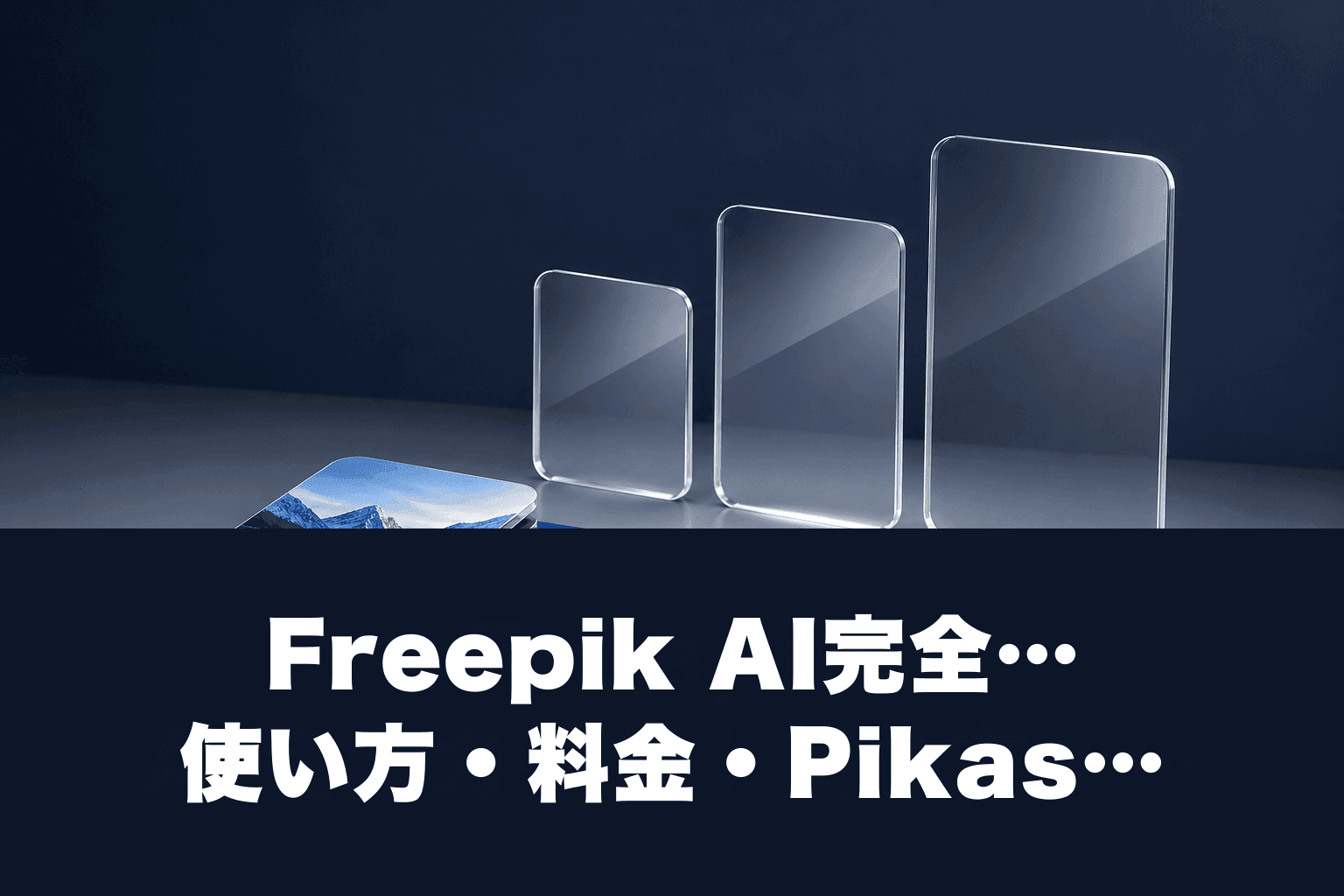【2026年最新】Freepik AI完全ガイド｜使い方・料金・Pikaso画像生成・動画生成を徹底解説