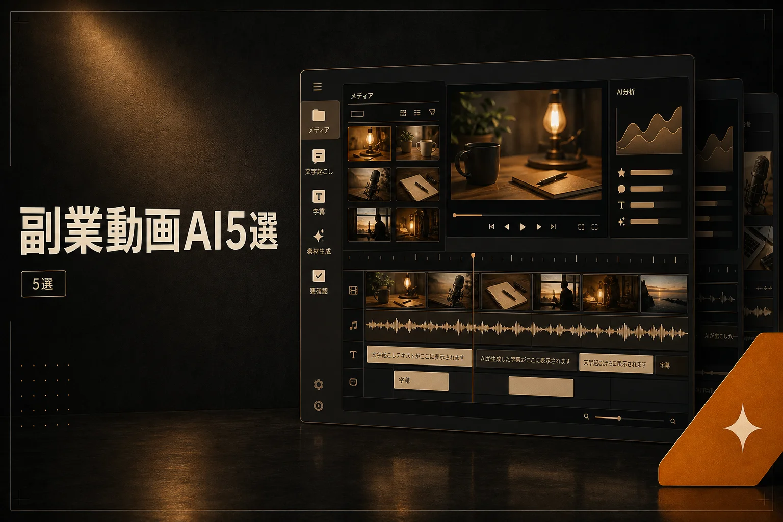 副業会社員向け動画編集AI 5選｜月3,000円以下で始める選び方 (2026年版)