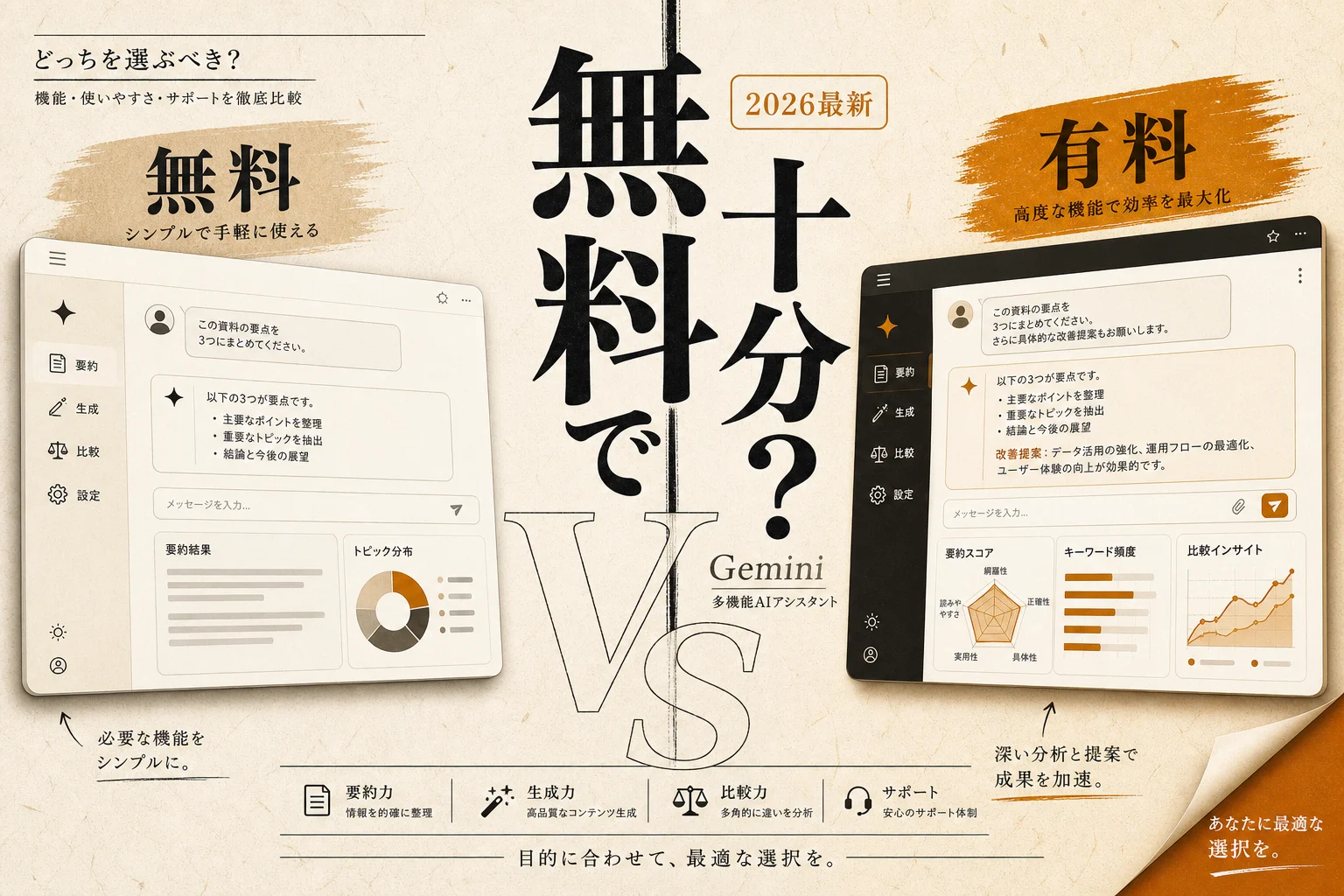 ジミニー（Gemini）を無料でどこまで使える？できることと制限（2026年版）
