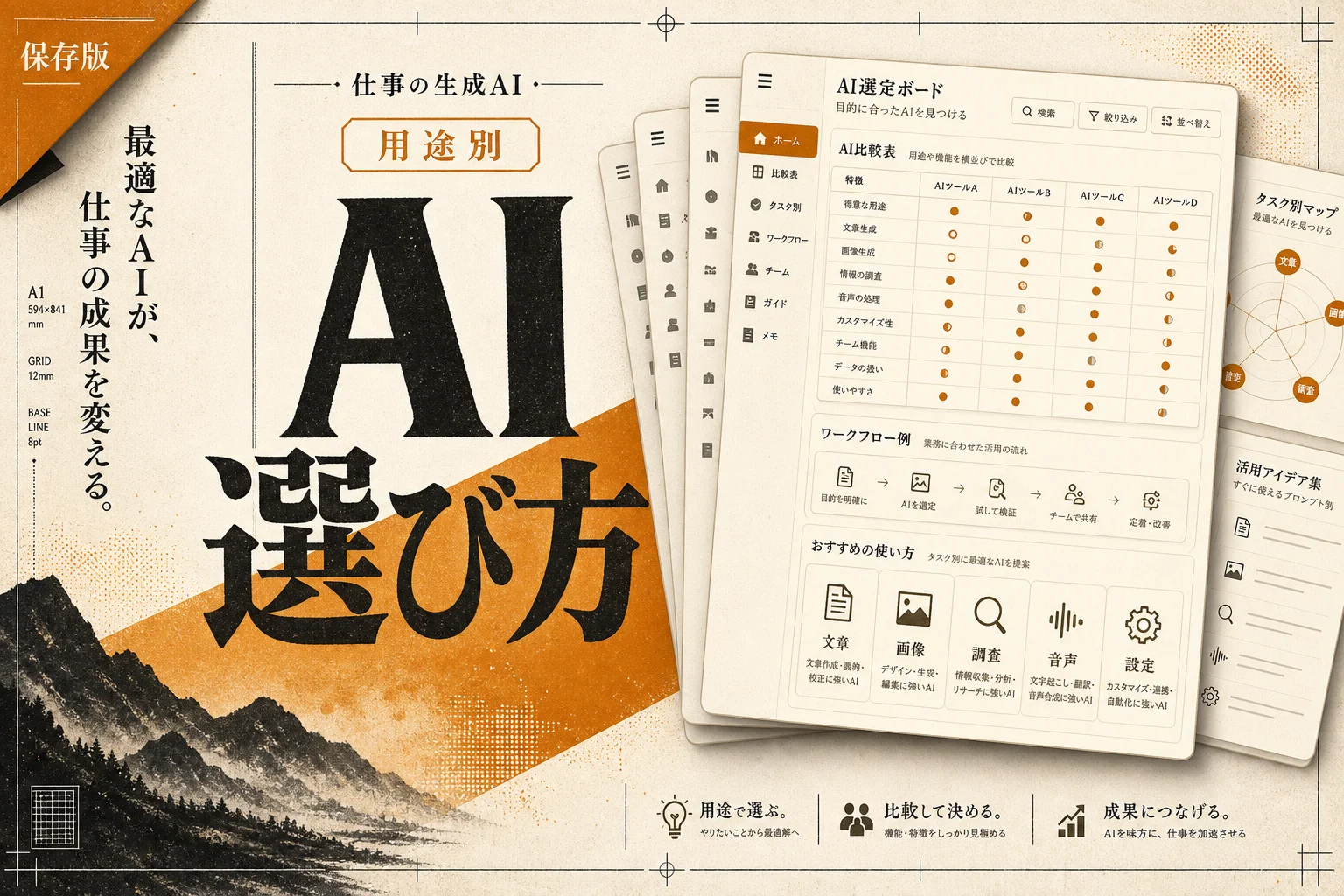 AIツールが多すぎて選べない人へ｜用途別・仕事で使う生成AIの選び方 (2026年版)
