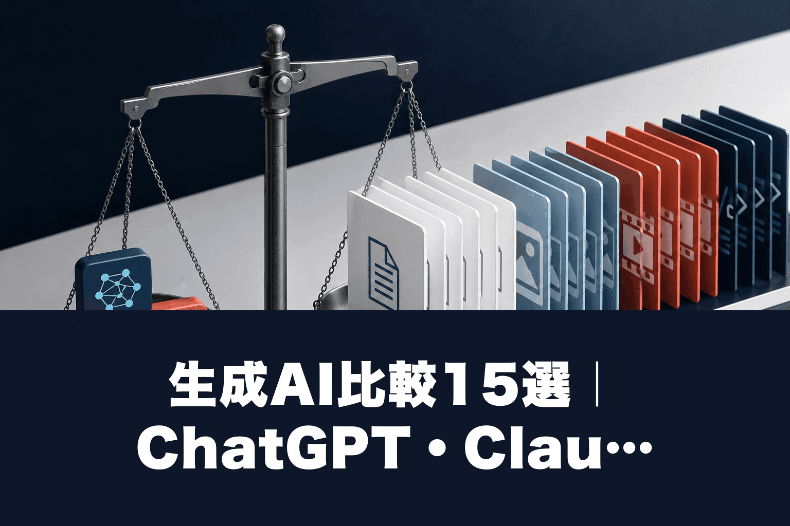 【2026年最新】生成AI比較15選｜ChatGPT・Claude・Geminiを徹底比較
