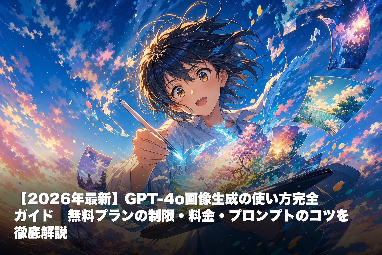 【2026年最新】GPT-4o画像生成の使い方完全ガイド｜無料プランの制限・料金・プロンプトのコツを徹底解説