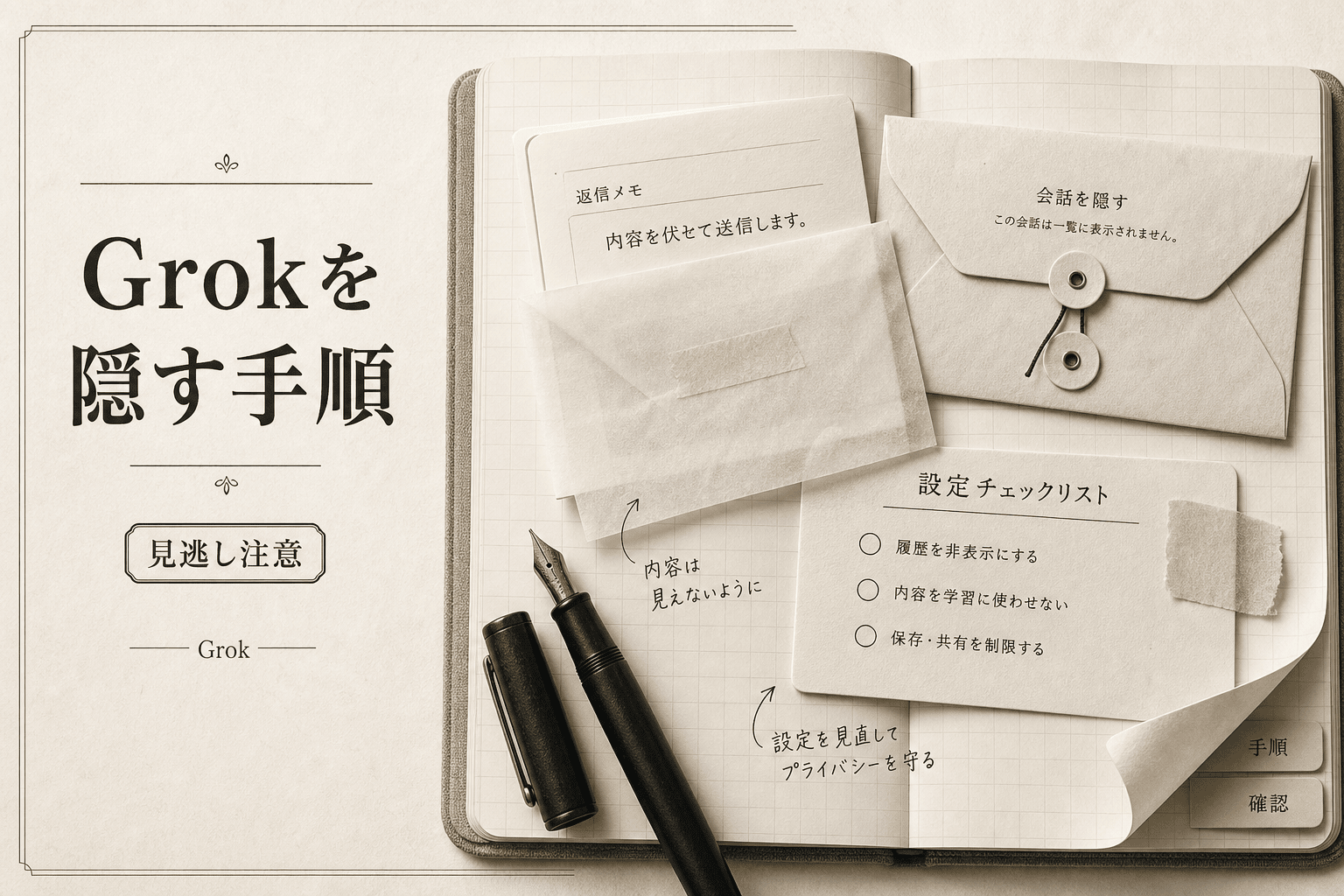 Grokがバレる3つの場面と回避手順｜単体アプリなら非公開 (2026年版)