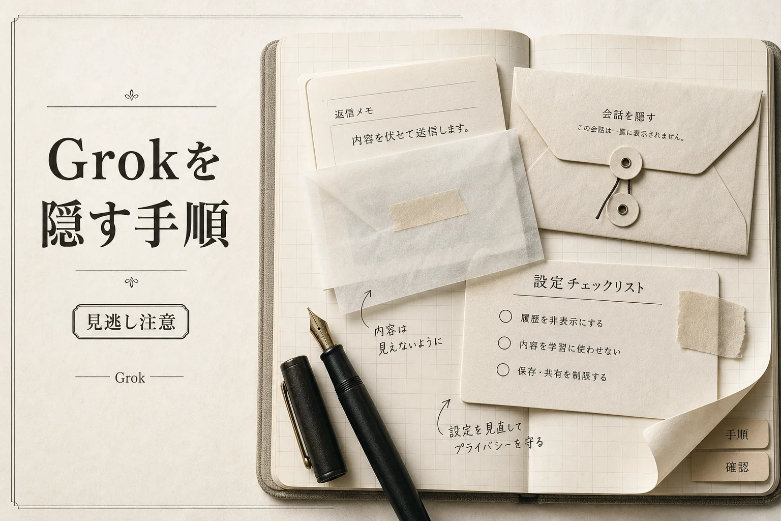 Grokがバレる3つの場面と回避手順｜単体アプリなら非公開 (2026年版)