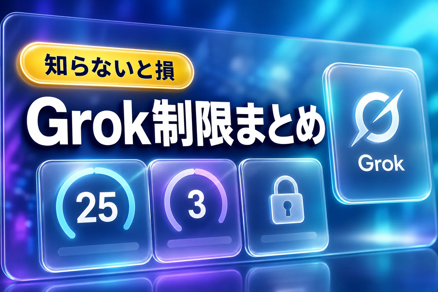 Grokの制限まとめ｜無料の回数制限と解除方法を徹底解説（2026年版）