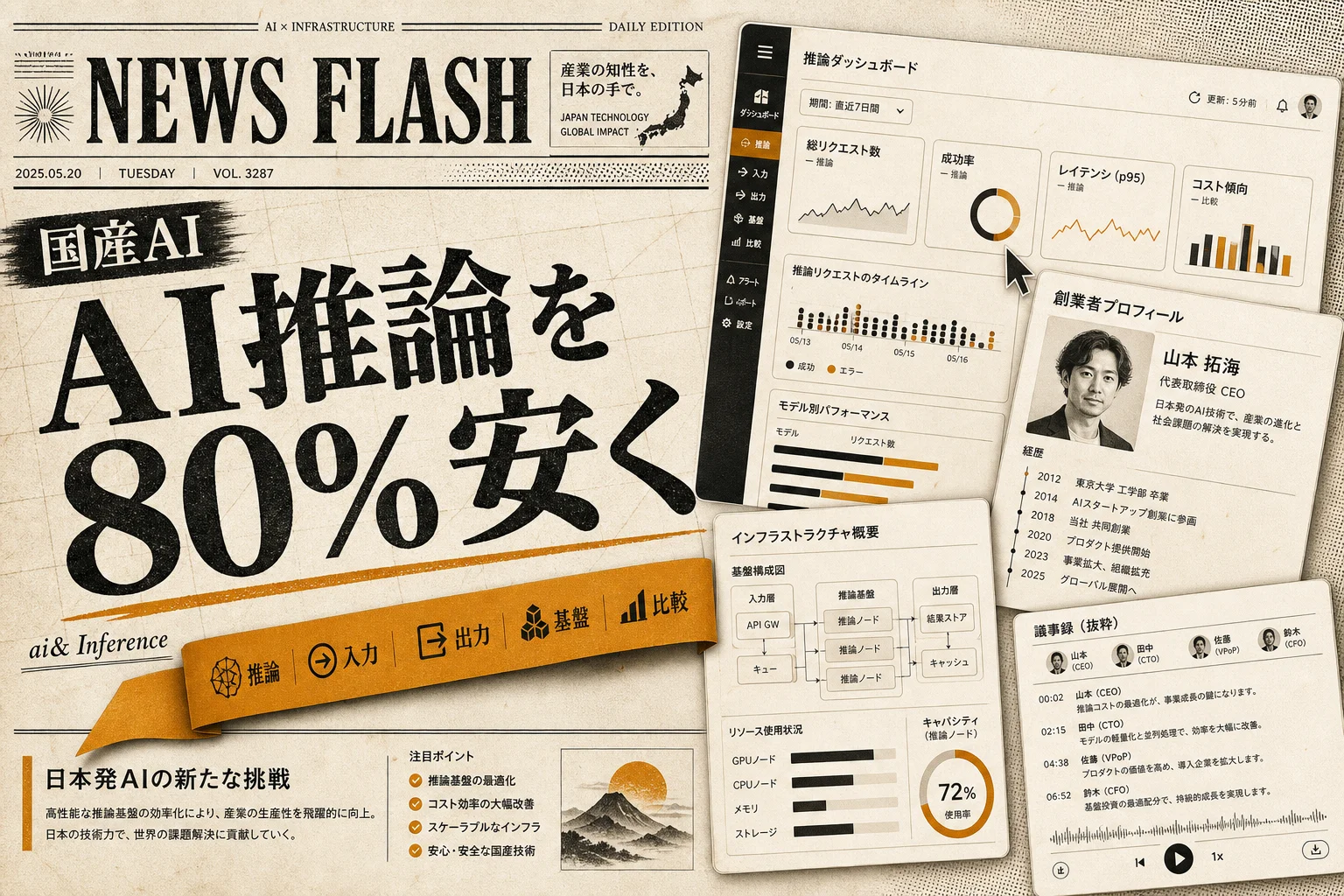 原 信平とは？ai&共同創業者の経歴とAI推論コスト80%減の中身 (2026年版)