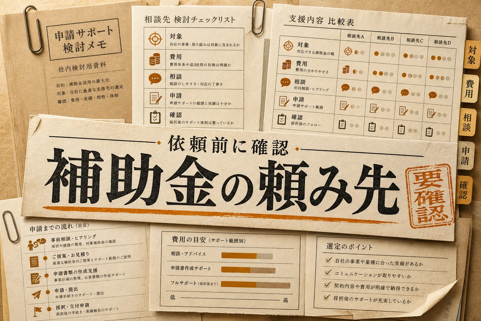 補助金申請促進協会を調べる前に確認したい依頼先と費用相場 (2026年版)