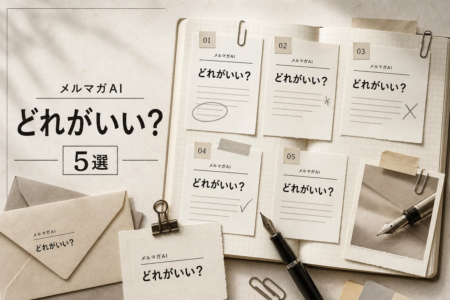 主婦のメルマガ作成AI 5選 月3,000円以下で始める選び方 (2026年版)