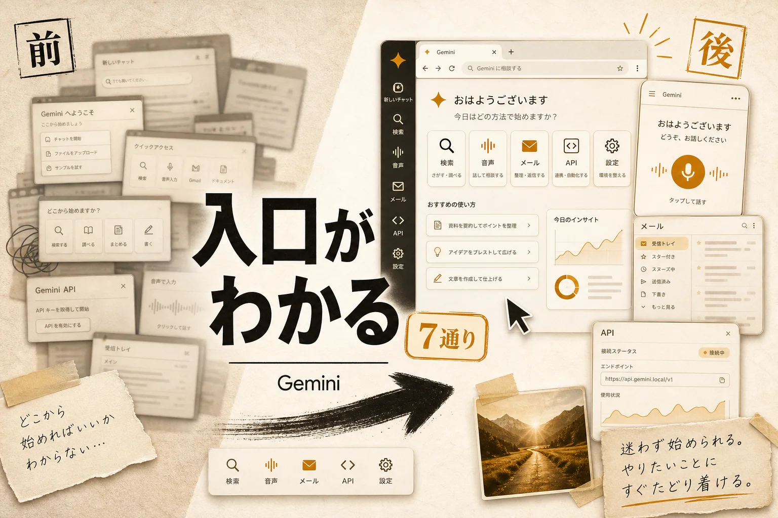Geminiの呼び出し方7通り｜アプリ・Gmail・音声・APIの起動手順