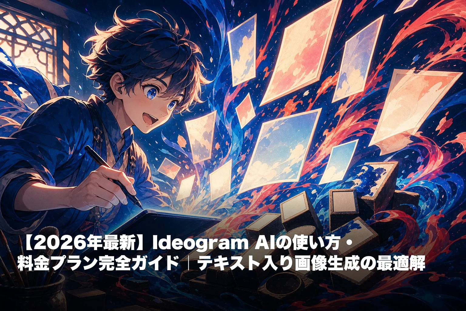 【2026年最新】Ideogram AIの使い方・料金プラン完全ガイド｜テキスト入り画像生成の最適解