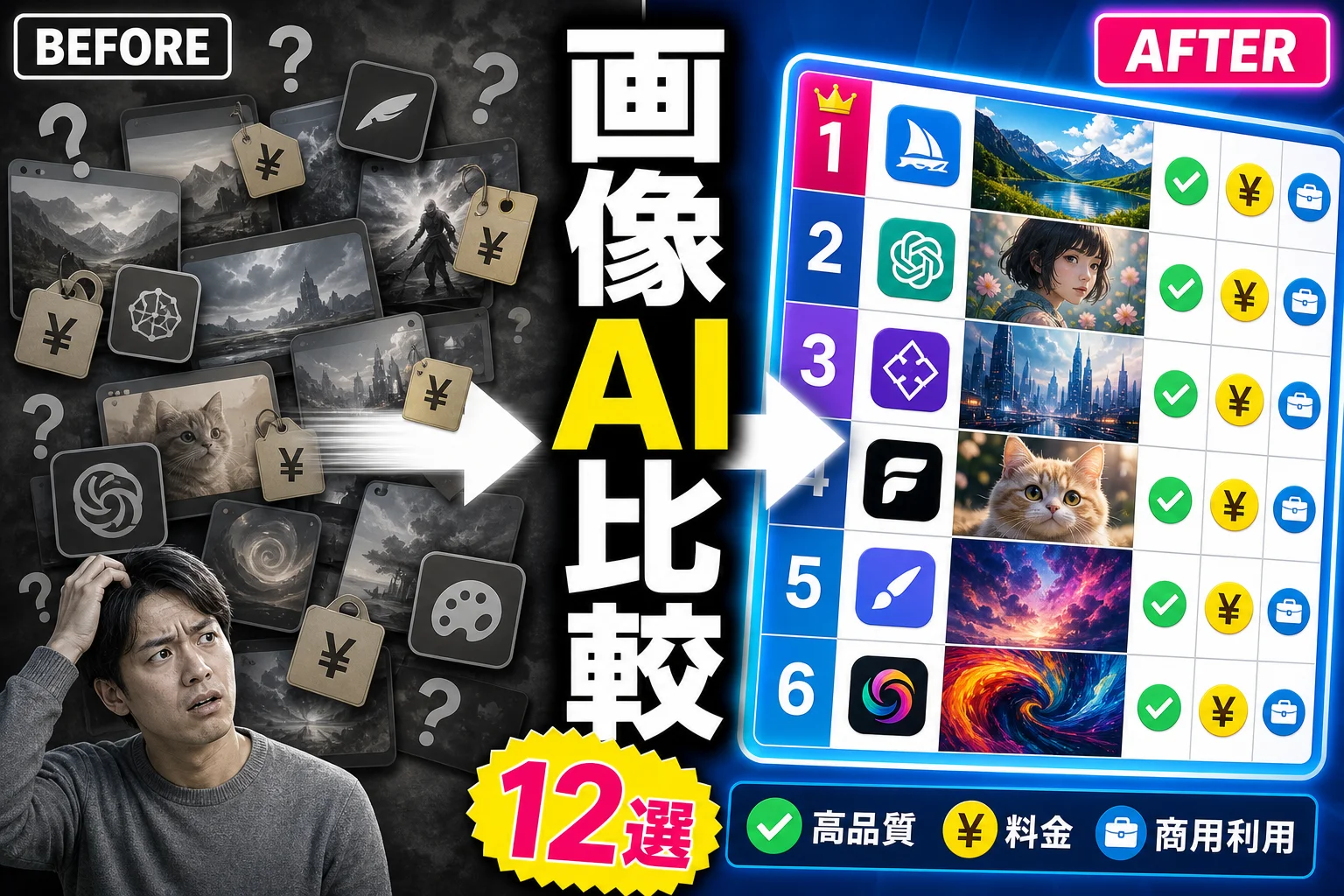 画像生成AIおすすめ比較 無料と有料で選ぶ12ツールの本音（2026年版）