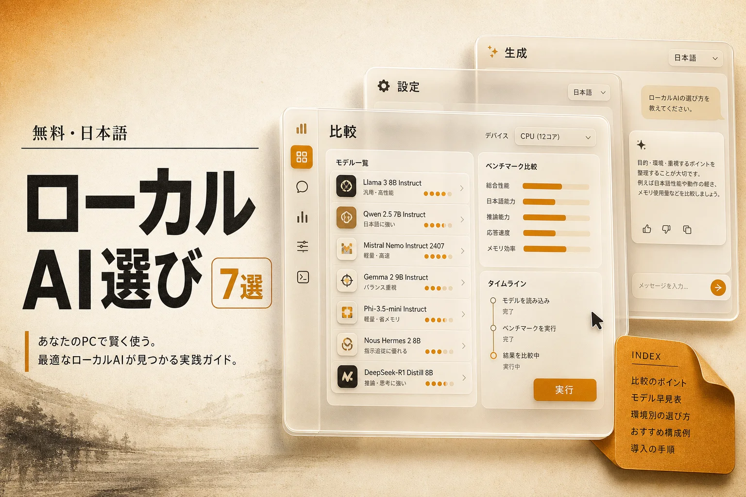 Jan の代替アプリ7選 無料・日本語・オープンソースで選ぶローカルAI (2026年版)