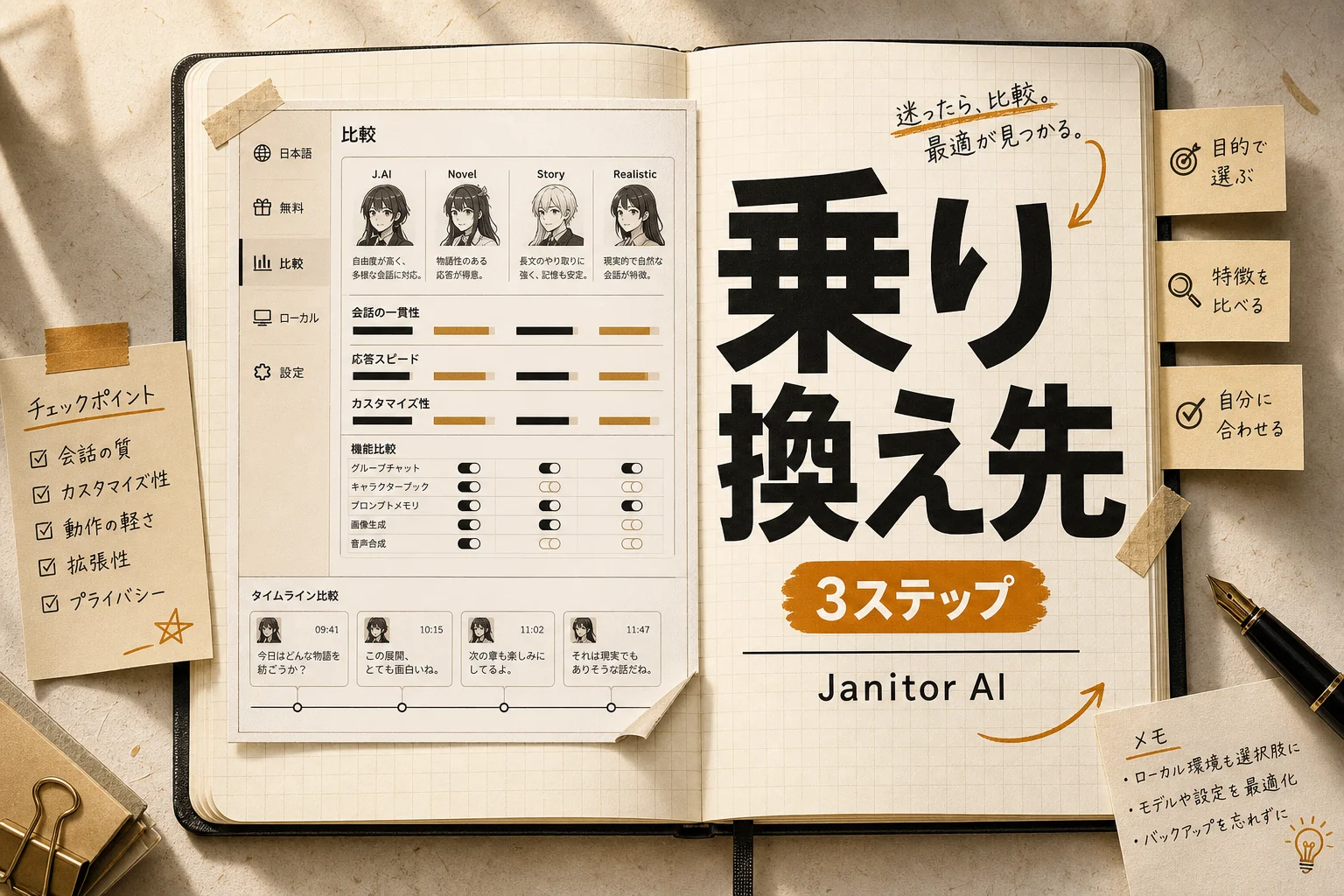 Janitor AI 代替の選び方 — 無料・日本語・オープンソースで探す乗り換え先 (2026年版)