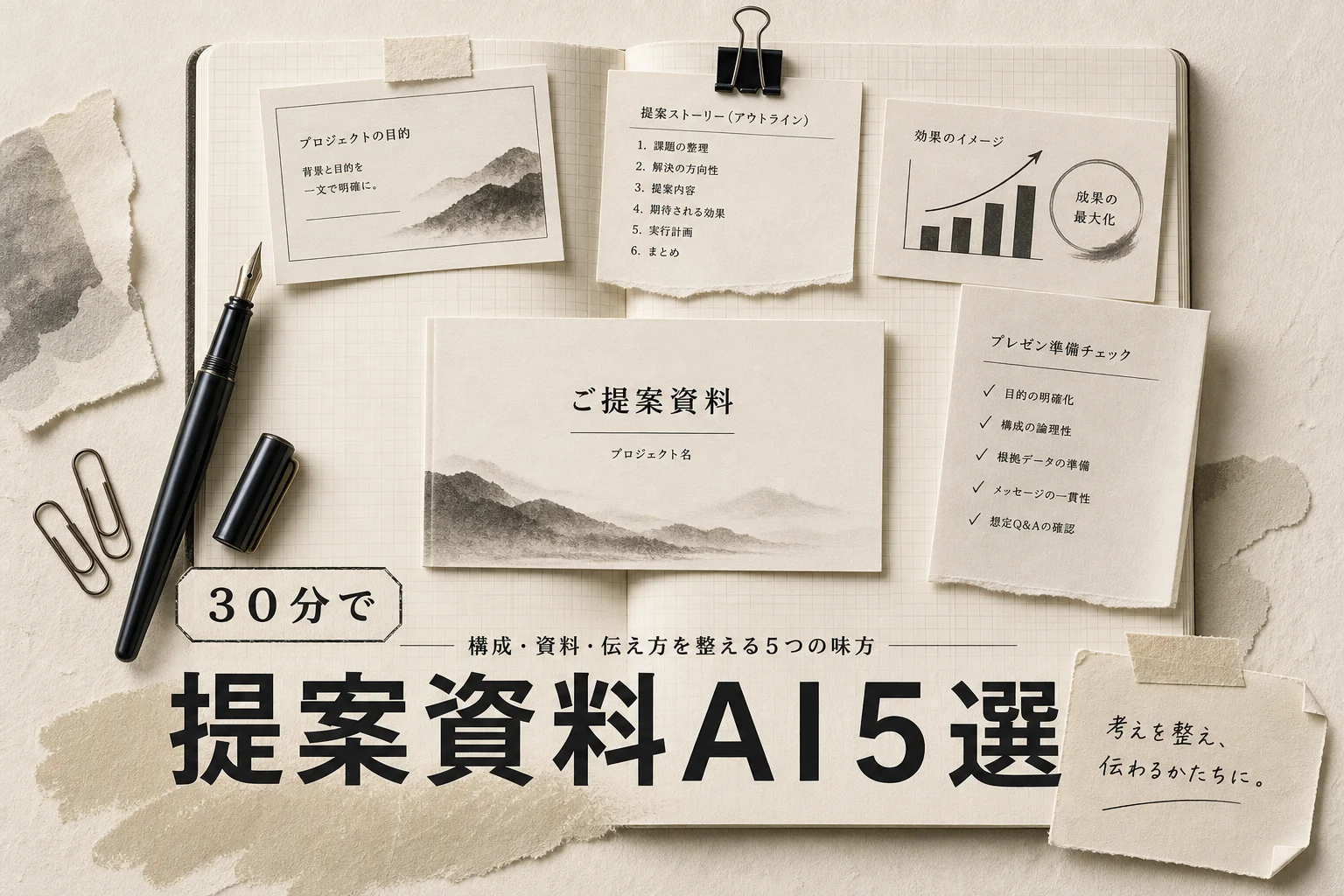 経営者の提案資料作りAIベスト5 月3,000円以下で始める選び方 (2026年版)