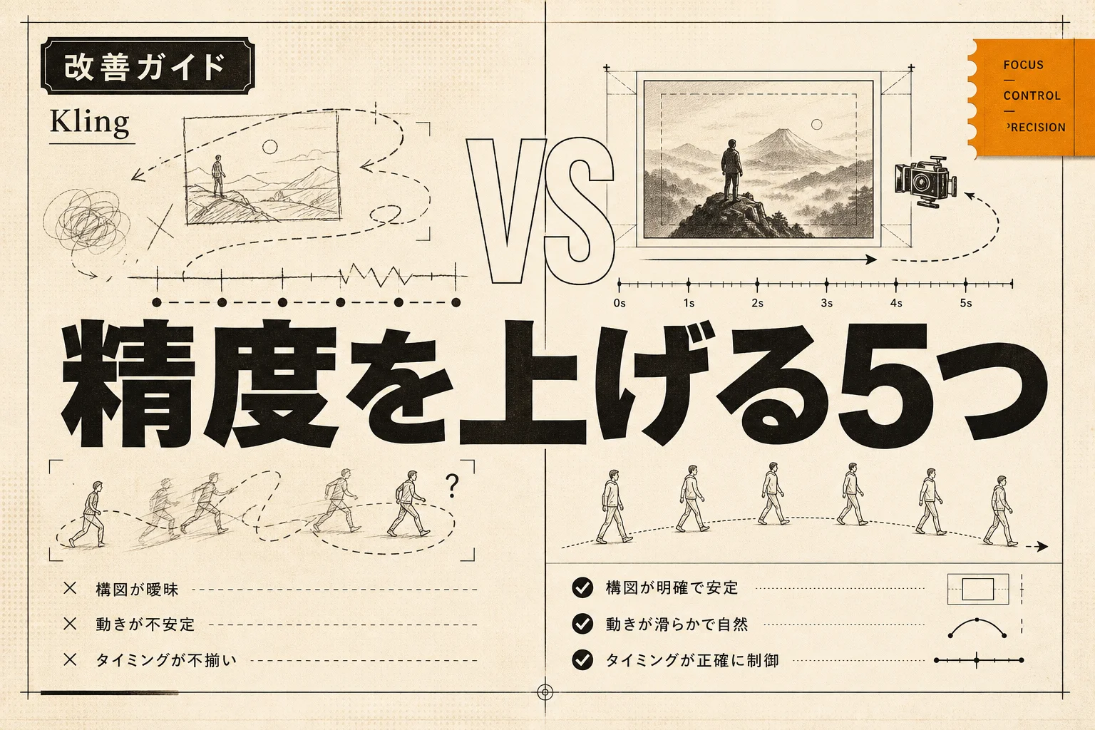 Klingの精度が低いと感じたら見直す設定とプロンプト改善5つ