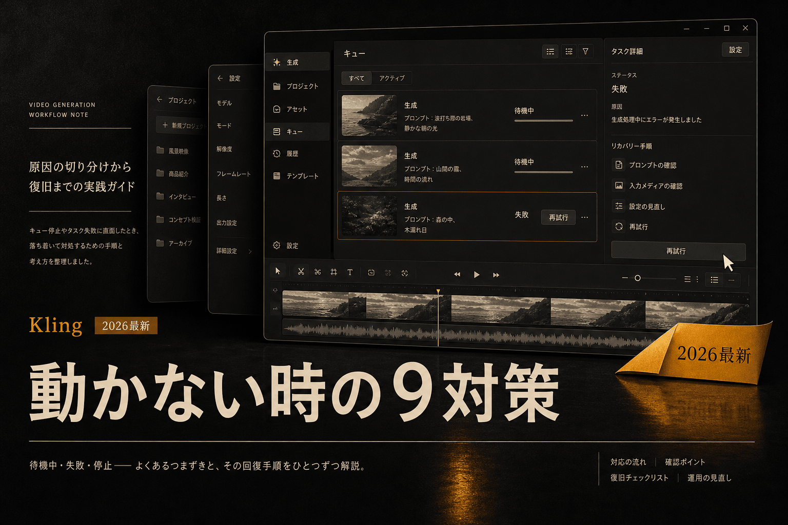 Klingが動かない原因と対処法9選｜復旧チェックリスト (2026年版)