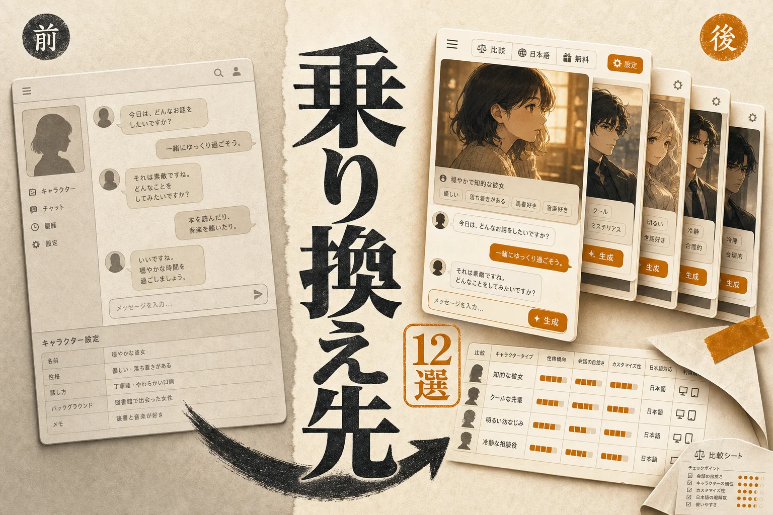 キャラぷの代替アプリ12選｜無料・日本語・オープンソースで選ぶ (2026年版)