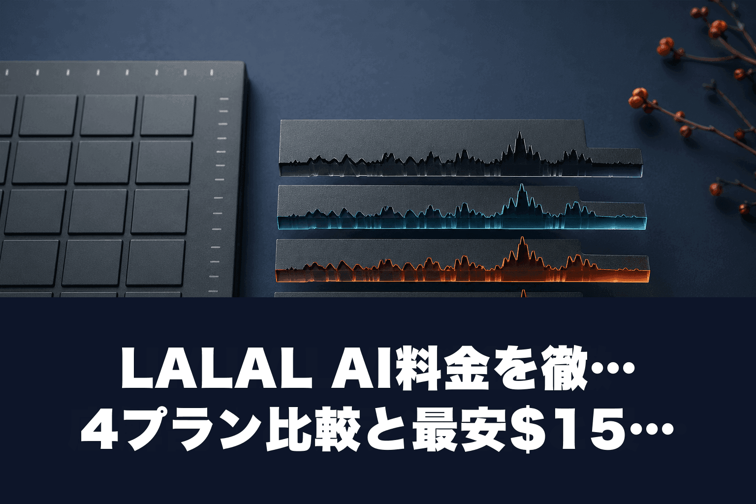 【2026年最新】LALAL AI料金を徹底解剖｜4プラン比較と最安$15の選び方