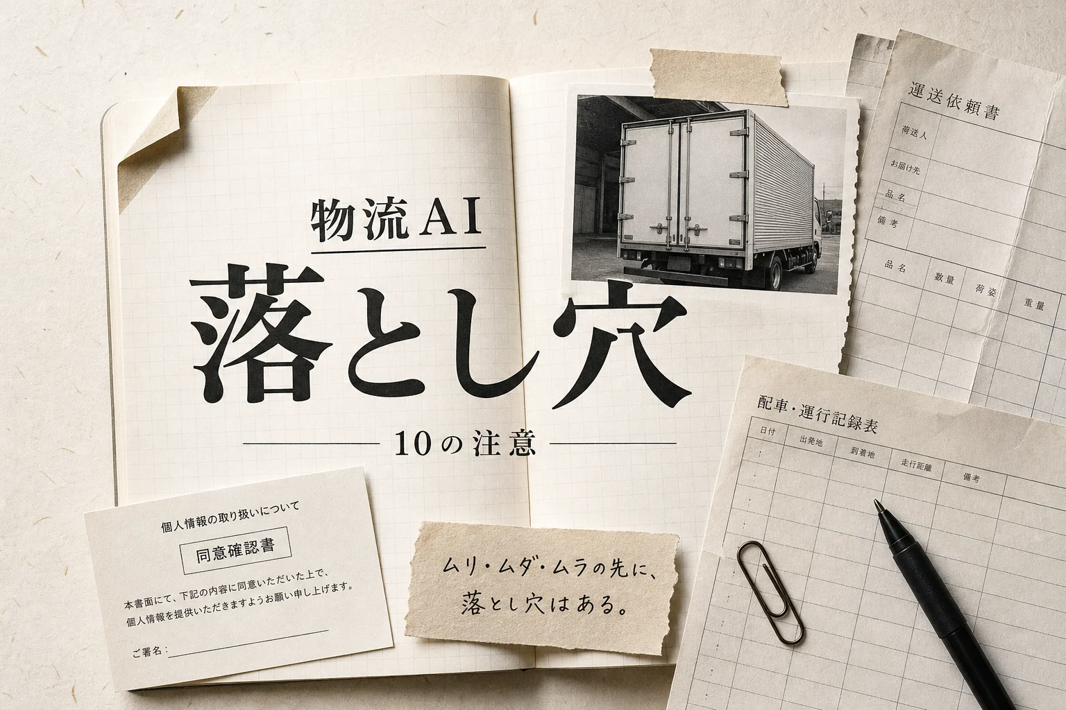 物流・運送のAI活用でやってはいけない10の注意点 法令と個人情報の落とし穴