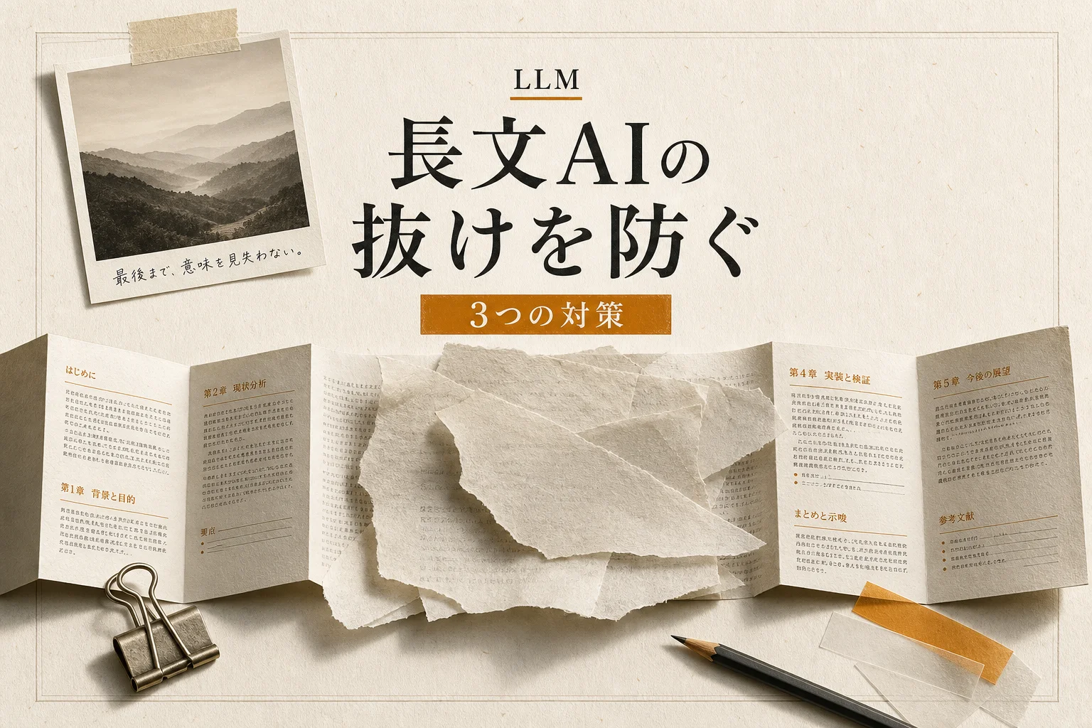lost in the middleとは？長文コンテキストで中盤の情報が無視される原因と3つの対策