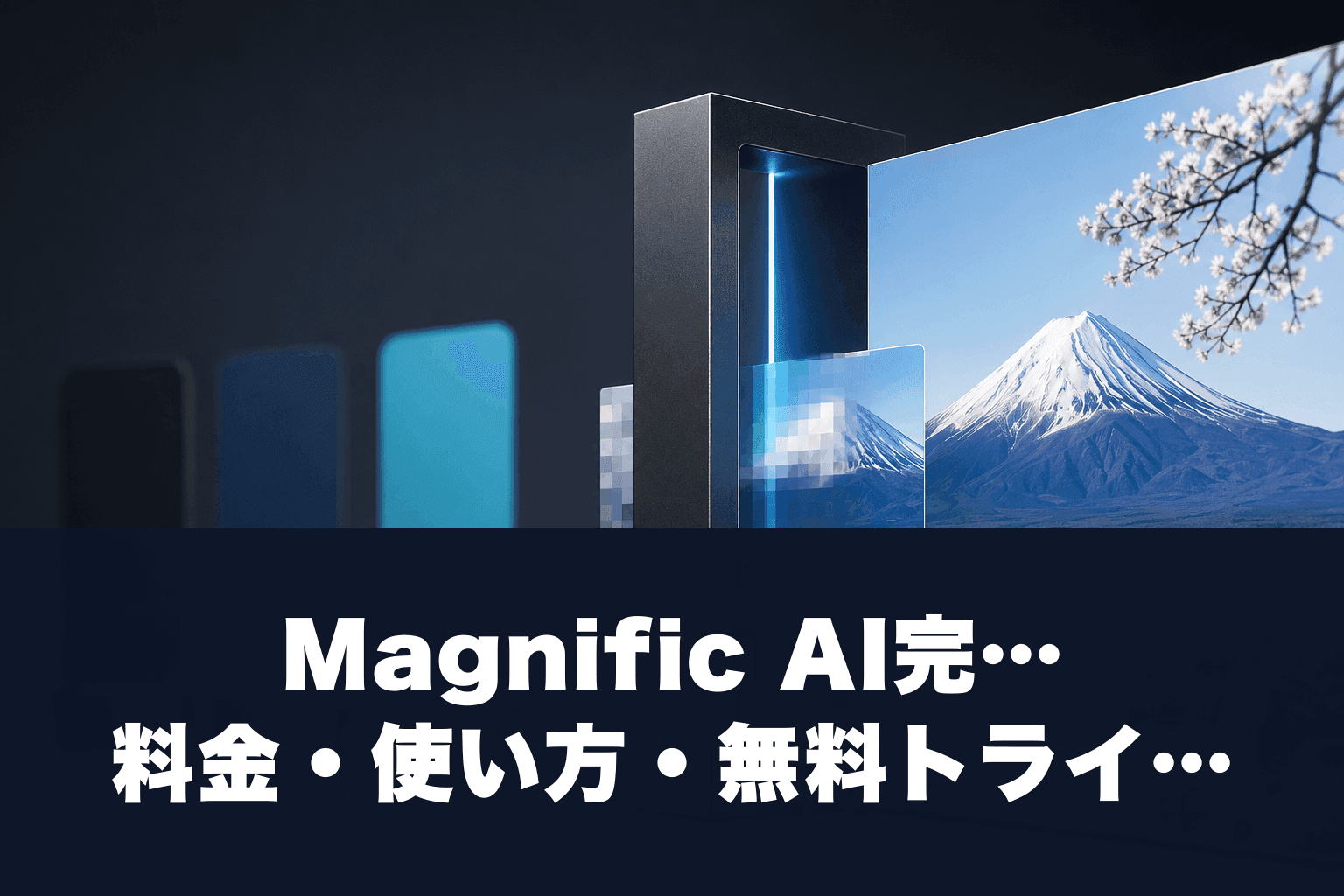 【2026年最新】Magnific AI完全ガイド｜料金・使い方・無料トライアル・Topaz比較を徹底解説