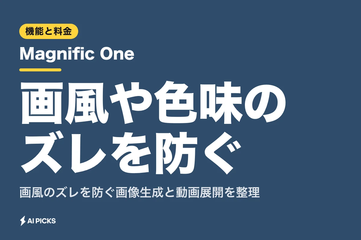 Magnific Oneとは？Desktop版の機能・使い方と料金体系を整理
