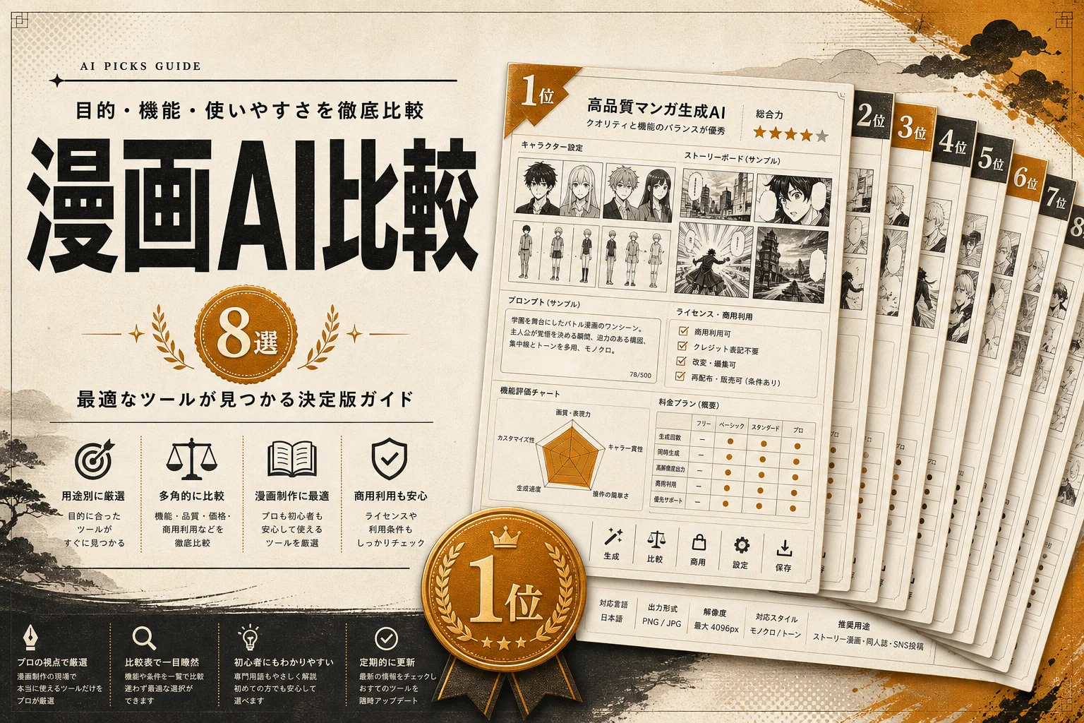 漫画生成AIおすすめ8選を本気で比較 料金とキャラ一貫性で選ぶ(2026年版)