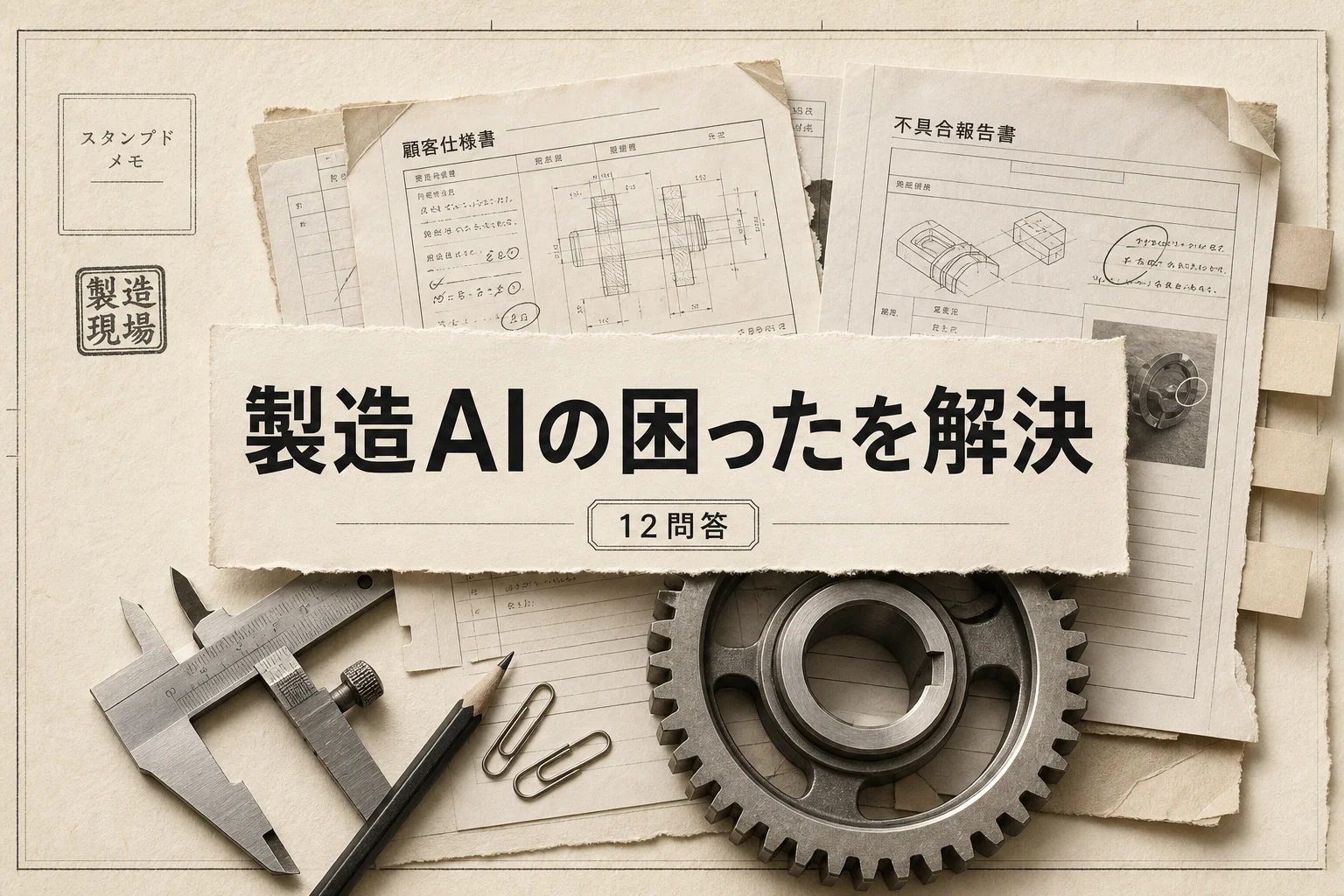 中小製造業でAIに困ったときの12のQ&A｜うまくいかない原因と解決策