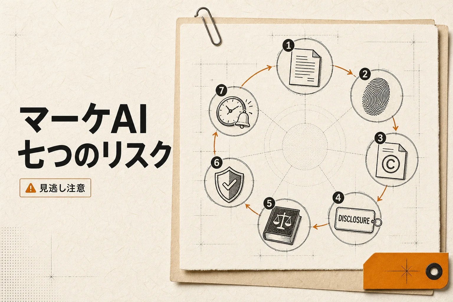 マーケのAIリスク7分類 — 情報漏洩・規制・社内ガバナンスの実務対応 (2026年版)