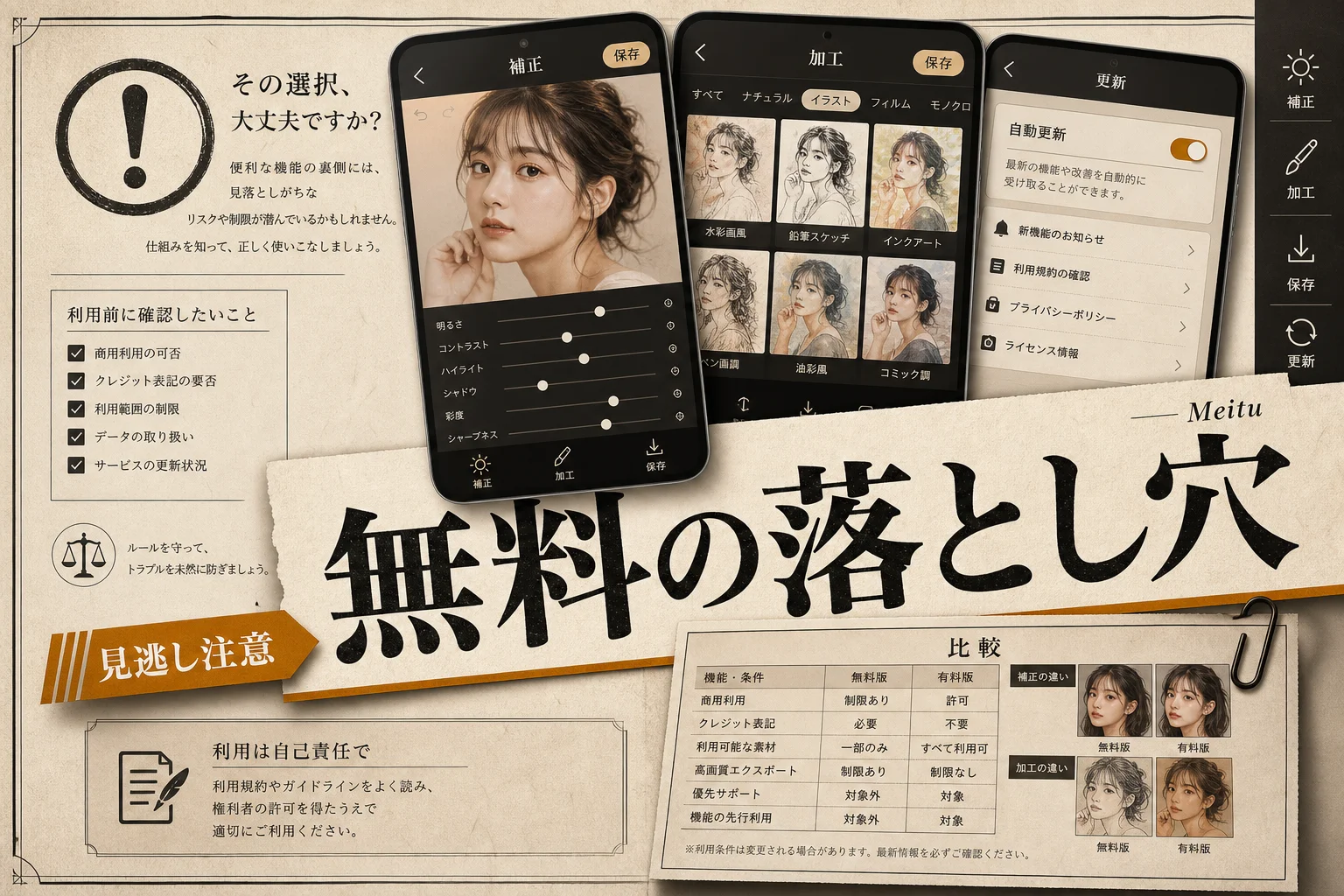 メイツ（Meitu）の料金と使い方、無料でどこまで加工できるか（2026年版）