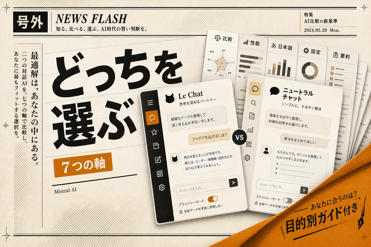 Mistral AIとChatGPTを比較｜料金・性能・日本語で選ぶ正解（2026年版）