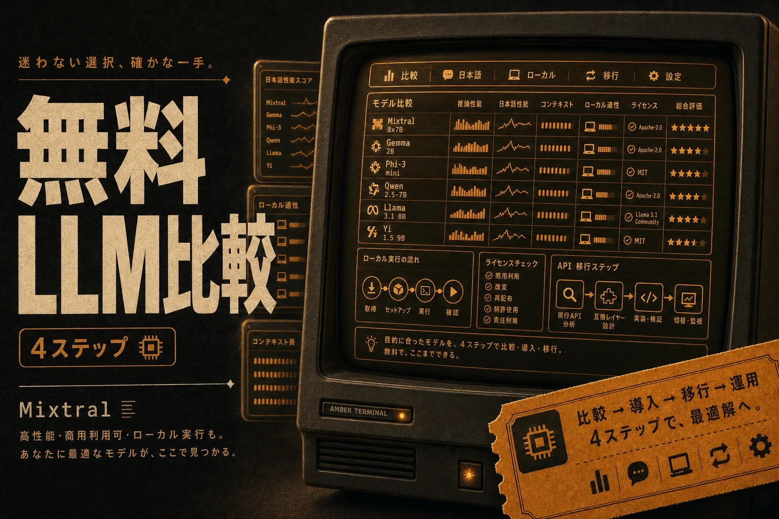 Mixtralの代替はどれ？無料・日本語対応のオープンソースLLM比較 (2026年版)