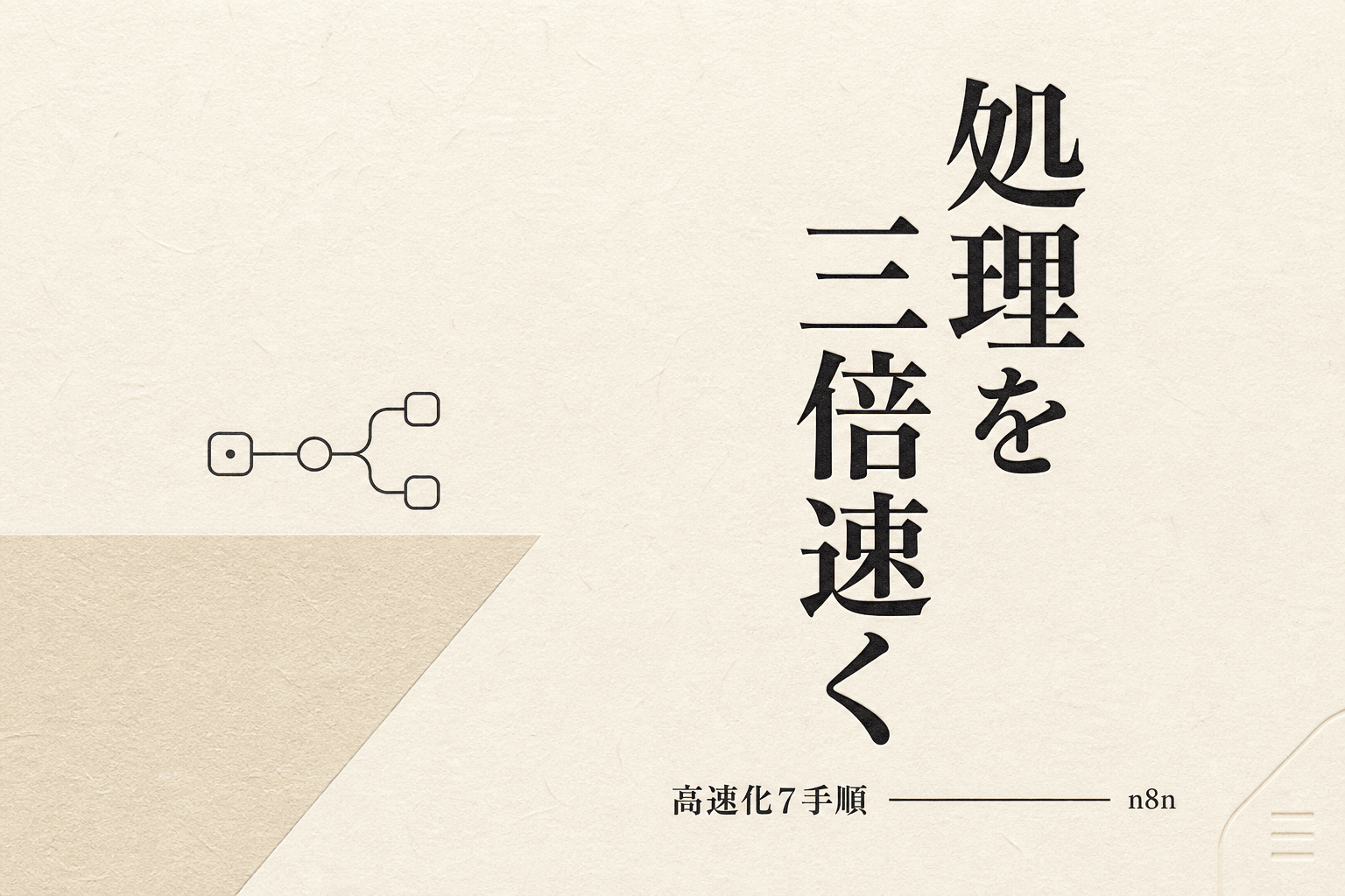 n8nが遅い原因と高速化7手順、レスポンスを3倍速くする設定 (2026年版)