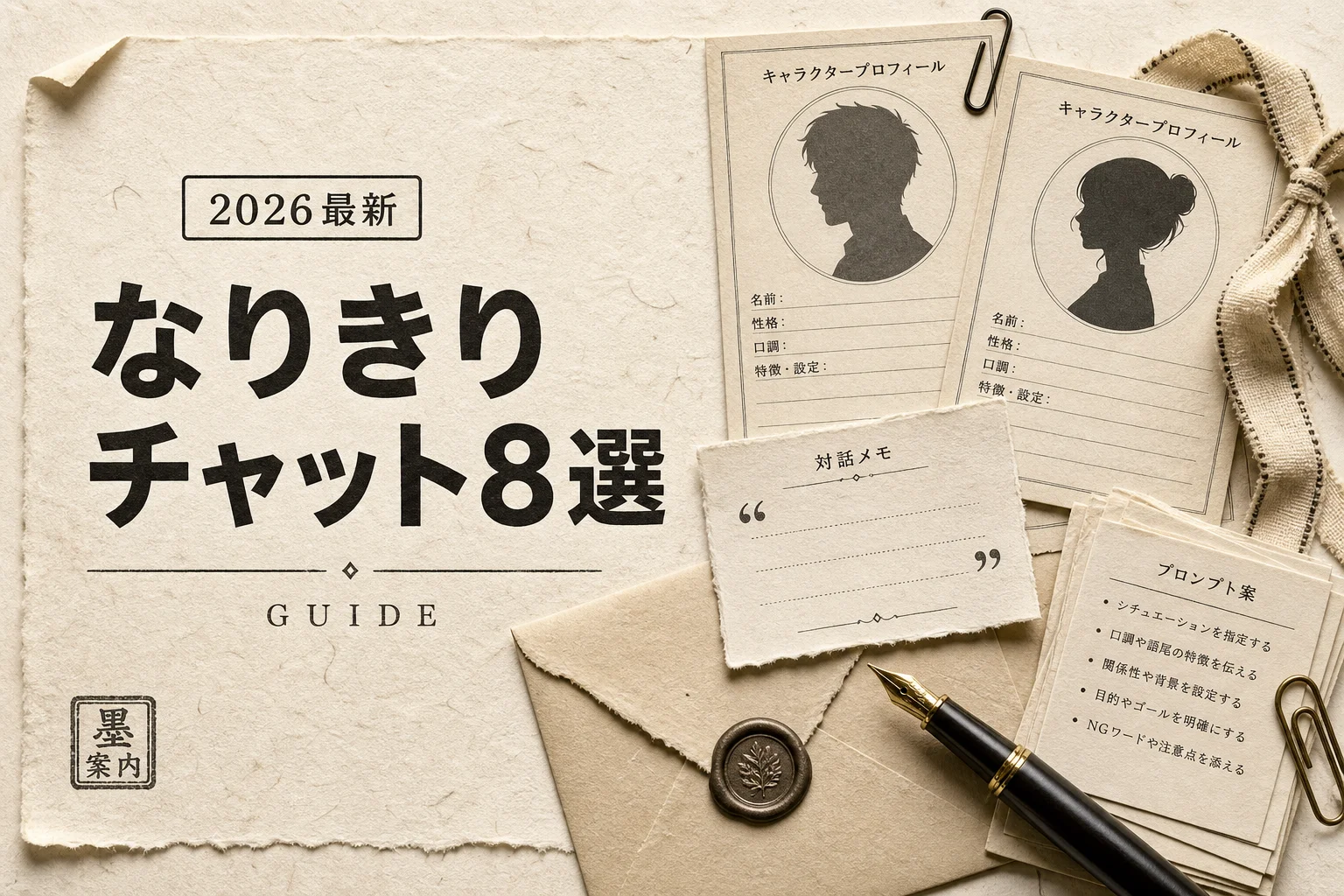 なりきりチャットサイトおすすめ8選、無料で遊べる特徴と選び方 (2026年版)