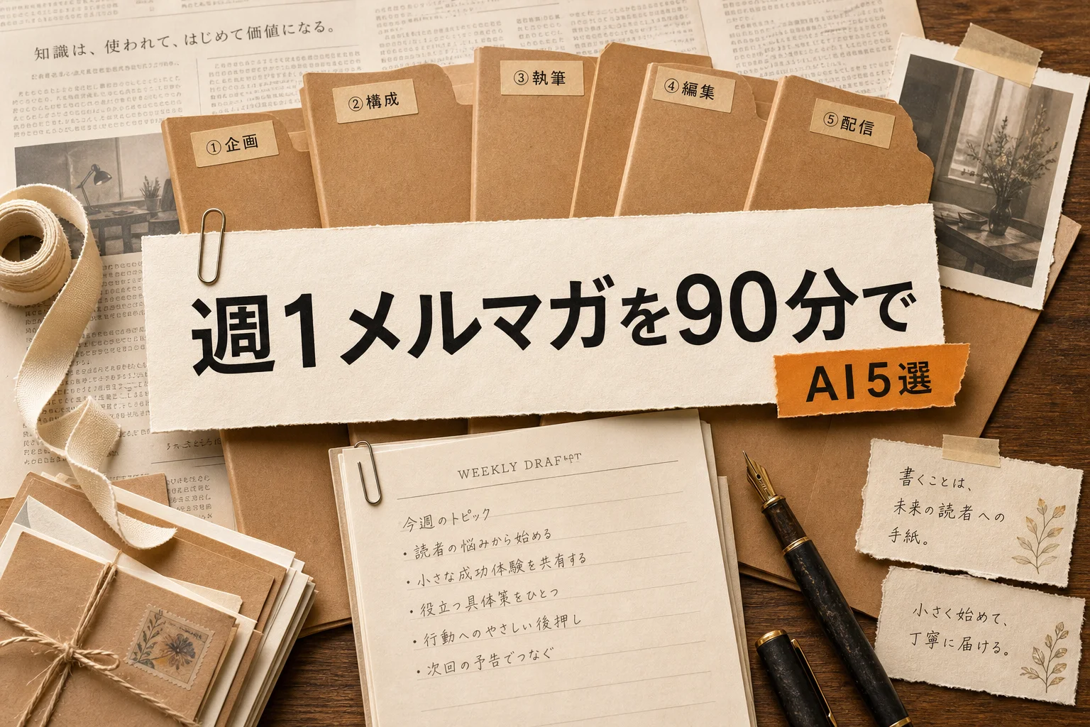 副業会社員のメルマガ作成AI 5選と月3,000円以下で始める手順 (2026年版)