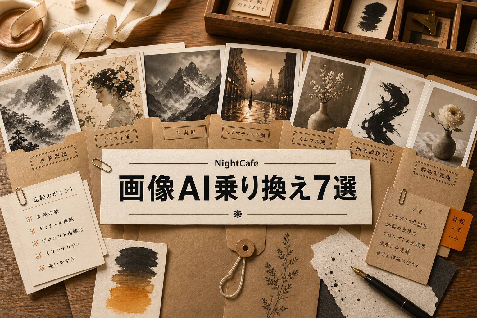 NightCafe 代替になる画像生成AI 7選 無料・日本語・OSSで選ぶ (2026年版)