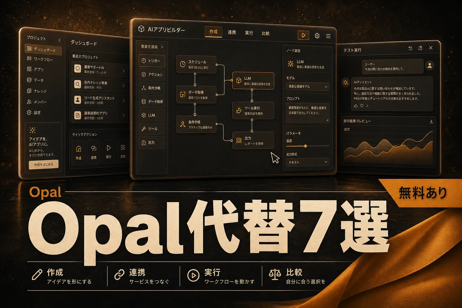 Opal 代替7選、無料・日本語で使えるAIアプリ作成ツールの選び方 (2026年版)