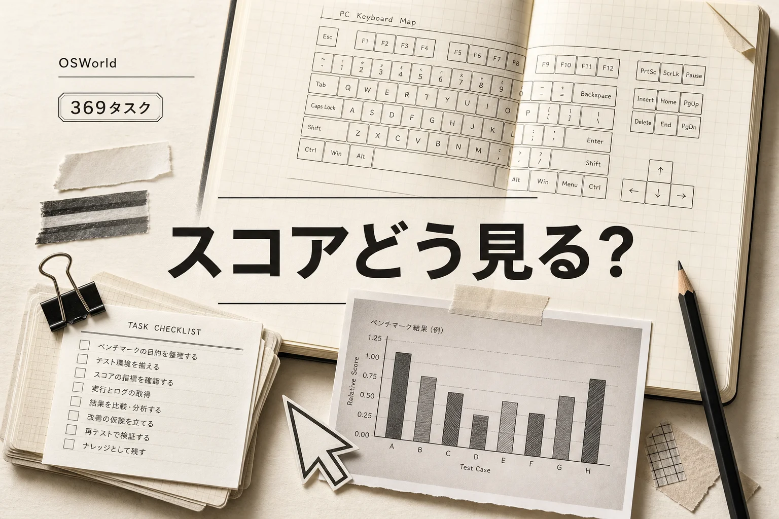OSWorldとは？AIエージェントのPC操作力を測るベンチマークとスコアの見方