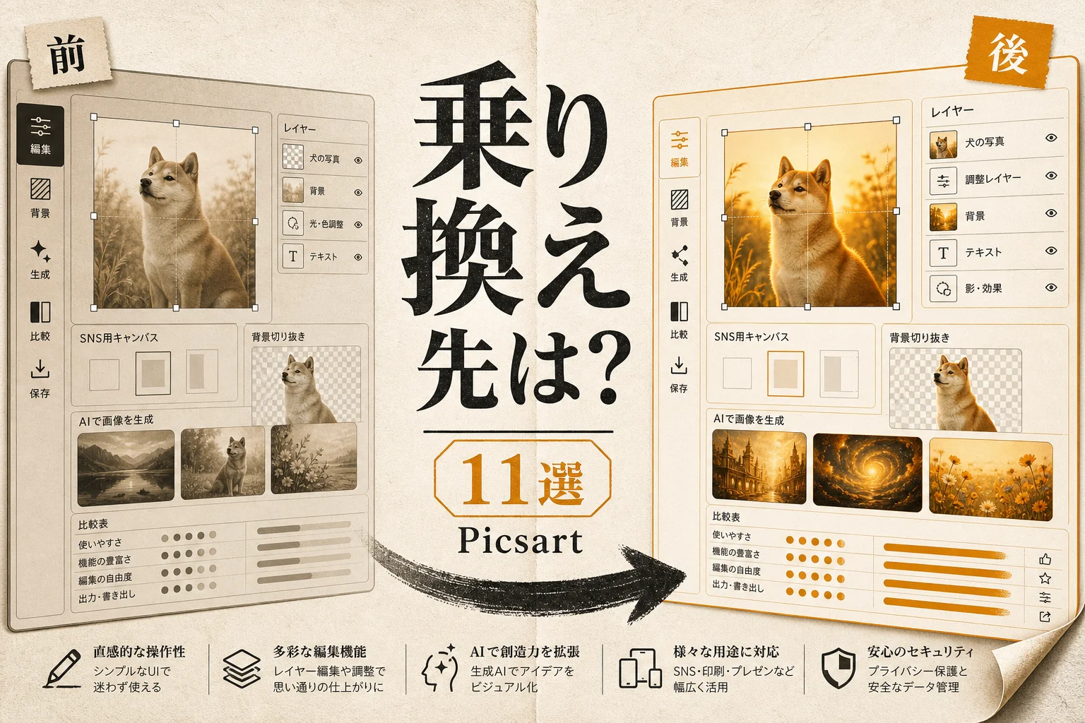 Picsart AIの代替おすすめ11選｜無料・日本語・OSSで選ぶ(2026年版)