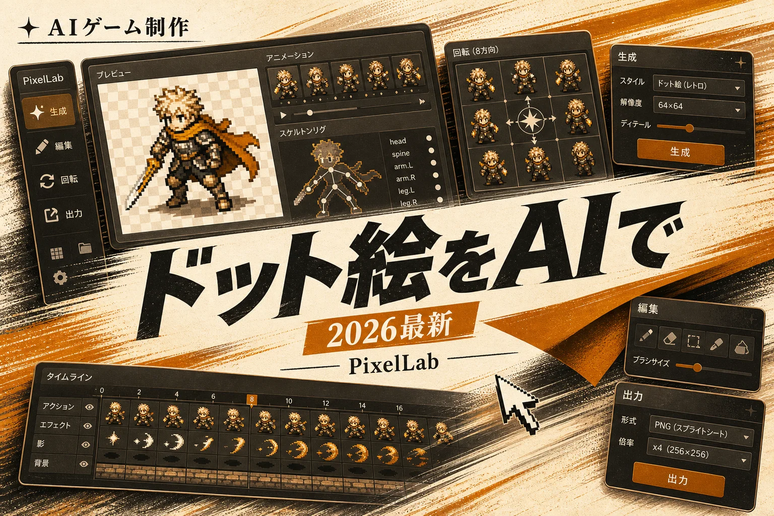 PixelLabとは？AIでドット絵を作るツールの料金と使い方 (2026年版)